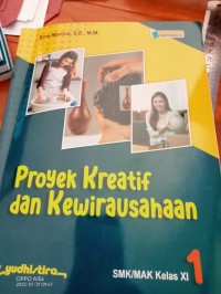 Proyek Kreatif dan Kewirausahaan : SMK/MAK Kelas XI  1