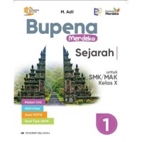 Bupena Merdeka  Sejarah Jilid 1 untuk SMK/MAK Kelas X : Materio Inti, Aktivitaas, Soal HOTS, Soal Tipe AKM.